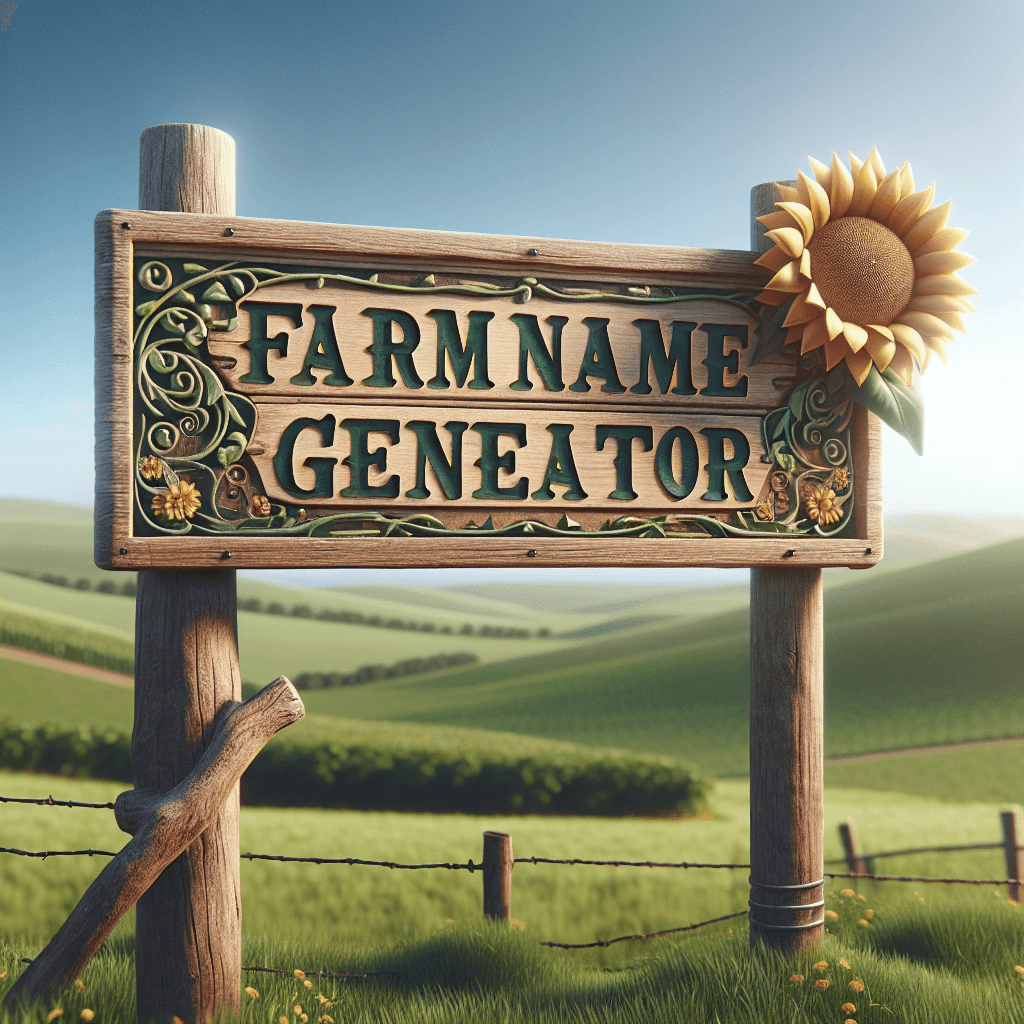 Epic Farm Name Generator